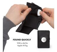 Slimpuro ZNAP Airtag Wallet 8 carte, porta monete, 8,9 x 1,5 x 6,3 cm (LxHxP), protezione RFID