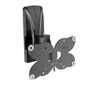 SlimStyle Plus 100-200 SPIN ST_Supporto con Braccio da Parete per TV da 14'' a 43", Made in Italy, Vesa 75-100-200x100, Con Protezioni in Gomma, Easy Tilt- Orientabile in Orizzontale e Verticale
