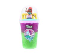 SLIMY Mermaid Collectible - 155 g originale Slimy Slime, divertimento sicuro per bambini con melma in verde/viola con divertente personaggio da collezione a sirena (giocattolo a partire dai 5 anni)