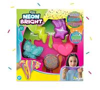 SLIMY Neon Bright - Set di masse da gioco originali Slimy Slime per bambini, melma con spargimenti colorati per impastare e mescolare per divertimento creativo, plastilina elastica (giocattolo a