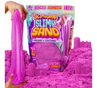 SLIMYGLOOP Slimy Sand 3 libbre di Cloud Slime, espandibile, modellabile, antiaderente, viola, sabbia da gioco in un sacchetto richiudibile, grand