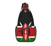 Sling Backpack Africa Flag Of Kenya Travel Hiking Daypack Modello Corda Borsa a tracolla