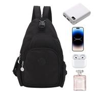 Sling Backpack - Lightweight Chest Tote Bag, Waterproof Sling Shoulder Bag For Men, Multi Pocket Chest Bags | Large Capacity Changeable Shoulder Bags For Hikings Sports With Pockets