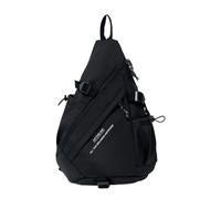 Sling Bag, Casual Student Pack, 4.17x5.51in Stylish Sport, Ampia Capacity Design, Lightweight Autentico Build for Camping, Hiking, Fitness, Travel, Daypack Use, Gym Bag, Nero , Se référer au