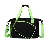 Sling Bag, Court Backpack, Waterproof with Bottle Pocket, Shoe Compartment, Oxford Cloth, Spacious Handle Pouch for Rackets Badminton, Gym Workout, Family Travel, 43x20x30cm
