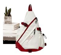 Sling Bag, Stylish Chest Daypack for Students Large-Capacity Casual Shoulder Pack for Hiking 14,17 x 5,51 x 18,9 pollici, Campeggio, Fitness & Daily Travel, Widely Applicable, rosso, Se référer au