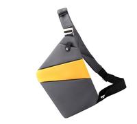 Sling Chest Bag | Borsa a tracolla impermeabile da 32 cm | Zaino 210G Cross-body | Nylon resistente al taglio con design di colore splicing, scomparti multipli per una conservazione sicura, ideale per