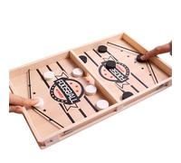Sling Puck | Scacchi Rimbalzanti In Legno | Gioco Per 2 Giocatori Con Puck | Per Aula Scuola Casa Asilo Interni Campeggio Viaggio Camera Salotto