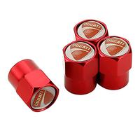 SLINGDA 4 Pezzi Tappi Antipolvere per valvole Pneumatici per Auto per Ducati Diavel Hypermotard Monster Multistrada Superbike Scrambler 696 848 796 821 899 1199 Tappo Antipolvere per Pneumatici