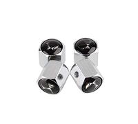 SLINGDA 4 Tappi Antipolvere valvole Pneumatici Auto per Citroen C2 C3 C4 C5 C6 C4L C8 DS3 Berlingo DS5 DS6 DS9 DS7 DS4 Tappo Antipolvere Esagonale Pneumatici in Acciaio Inossidabile antifurto