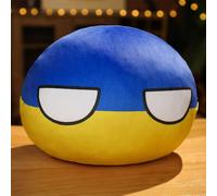 SLINGDA Country Balls Polonia Ball Plush 10cm Country Ball Plush Giappone Stati Uniti Francia Russia Germania Ball Plush Pendant