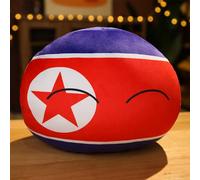 SLINGDA Country Balls Polonia Ball Plush 10cm Country Ball Plush Giappone Stati Uniti Francia Russia Germania Ball Plush Pendant