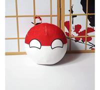 SLINGDA Country Balls Polonia Ball Plush 10cm Country Ball Plush Giappone Stati Uniti Francia Russia Germania Ball Plush Pendant