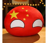 SLINGDA Country Balls Polonia Ball Plush 10cm Country Ball Plush Giappone Stati Uniti Francia Russia Germania Ball Plush Pendant