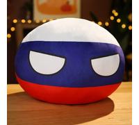 SLINGDA Country Balls Polonia Ball Plush 10cm Country Ball Plush Giappone Stati Uniti Francia Russia Germania Ball Plush Pendant