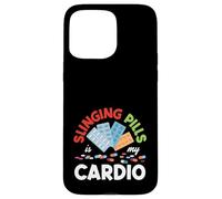 Slinging Pills è il mio cardio divertente farmacista Farmacia Tech Custodia per iPhone 15 Pro Max