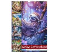 Slinkys Gemütlichkeit (Wandkalender 2026 DIN A3 hoch), CALVENDO Monatskalender: Dieser bezaubernde Kalender begleitet Slinky, das charmante Faultier, ... voller entspannter und friedlicher Momente.