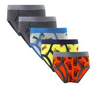 Slip Anni Bambino Set 5 Mutande Bimbo Cotone Mutandine Ragazzo Maschio IntimoAbbigliamento Regalo Compleanno Ragazzi Bimbi,Costume Bimbo 2 Anni,Slip Senza Cuciture,Mutande (Orange, 6-7 Years)