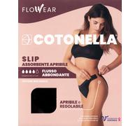 Slip assorbente apribile e LAVABILE in cotone elasticizzato Cotonella ADB96