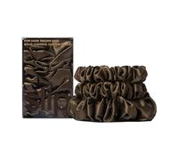 Slip - Pure Silk Back to Basics Scrunchie Set - Fascette per capelli in seta Dark Brown 3 St.