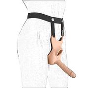 Slip BDSM con dildo anale sottile, anello fallico e coppa scrotale - Dildo strap-on regolabile per pegging, bondage e fetish - Giocattolo sessuale ergonomico per coppie