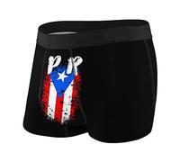 Slip boxer elasticizzati traspiranti per intimo da uomo Puerto Rico Pr Flag
