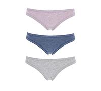 Slip Brasiliana Donna in Cotone bielastico e Bordi Comfort Confezione 6 Pezzi Assortiti gd139… (4/L)