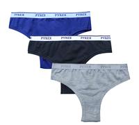 Slip Brasiliana Donna Pyrex in Cotone elasticizzato pacco da 3 e 6 pezzi