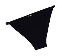 Slip Brasiliana in Cotone per Donna Mutandine Bikini con Stringhe Taglie Forti a Vita Bassa Slip da Donna Elasticizzati a Taglio Donna Slip Cotone Slip Donna Sexy Taglie Forti (Black, S)