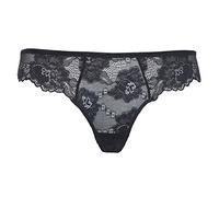 Slip Brasiliana Prestige in pizzo Lormar in pizzo elasticizzao vita bassa (4°, Nero)
