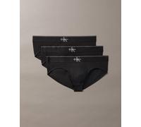 Slip Calvin Klein Graphic Monogram Cotton Stretch nero puro (3 unità) - XL