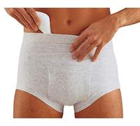 Slip con Vita Alta e Pelotte, Cotton, Grigio, Taglia 3
