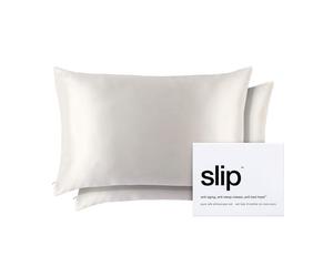 Slip - Coppia di Federe Queen in Pura Seta - bianco Maschere per dormire, spray per cuscini & Co. 1 pieces unisex