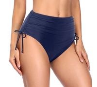 Slip Costume Donna con Laccetti - Slip Donna Regolabile Costume Ragazza in Tinta Unita con Taglio Classico Costumi Perizoma Mare V-Shape Bikini da Bagno Intimo Protettive Periodico Incontinenza