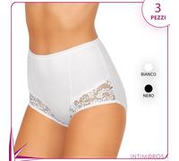 Slip culotta donna jadea 06 vita alta cotone elasticizzato 3 pezzi