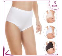 Slip culotta donna jadea 787 vita alta cotone 3 pz