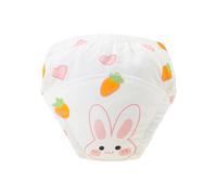 Slip da allenamento in cotone lavabile per bambini, traspirante, elastico in vita, mutande per imparare la toilette con motivo stampato in cotone lavabile