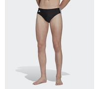 Slip da bagno classico 3 bande Nero XS Tinta unita