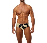 Slip da Bagno Sexy a Vita Bassa con Coulisse Regolabile da Uomo Costume da Bagno Elasticizzato