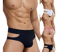 Slip da Bagno Uomo Mutande Uomo Blu Boxer Mare Uomo Intimo Uomo Sexy Hot Trasparente Perizoma Uomo Sexy Hot per Sesso Aperto Jockstrap Uomo Gay Boxer Lingerie