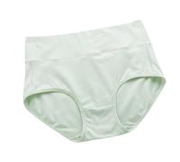 Slip da donna a vita alta per taglie forti Puro post-partum Addome Slip Candy Biancheria intima per le donne, Verde, XL
