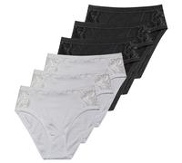 Slip da Donna con pizzo in Cotone Modal Nottingham, Pacco da 3 e 6