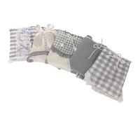 Slip da donna in cotone carino - Confezione da 5 biancheria intima kawaii a vita media in stile giapponese copertura completa morbida dolce fiocco decorazione a quadretti stampa volant comodo