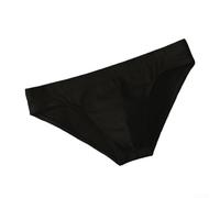 Slip da uomo in cotone spandex, confezione da 3, con supporto a tasca, traspirante, a vita bassa, per l'uso quotidiano e il sonno (2XL nero)