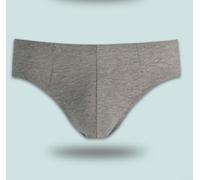 Slip da uomo in cotone vita media tinta unita elasticizzato comodo biancheria intima basic per tutti i giorni camera da letto blu grigio scuro nero azzurro (3XL grigio)