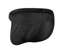 Slip da Uomo in Rete Jacquard Vita Bassa per trasparente Slip | 70% poliammide, 30% elastan, tessuto leggero, elasticità eccellente, vestibilità aderente ma non stretta(Black M)
