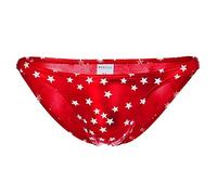 Slip da uomo lucidi, slip da uomo dalla vestibilità classica, con tasca profilata, elegante biancheria intima lucida con stampe a stelle, comodi e morbidi, mutande elasticizzate, leggere, senza volare