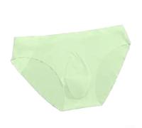 Slip da uomo senza cuciture, ultra sottile, a vita bassa, progettato con custodia rigonfiamento per un maggiore supporto e comfort (2XL verde)