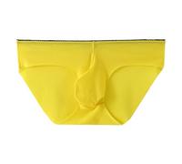 Slip da Uomo Sexy, Slip da Uomo in Cotone Comode Trasparenti con Cintura Elastica Intima Traspiranti E Morbidi Seducente Corte Hipster Slip Navigare Uomo per L'uso Quotidiano