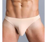 Slip da uomo traspirante U convesso a vita bassa realizzati con tessuto elasticizzato per il massimo comfort (L nude)